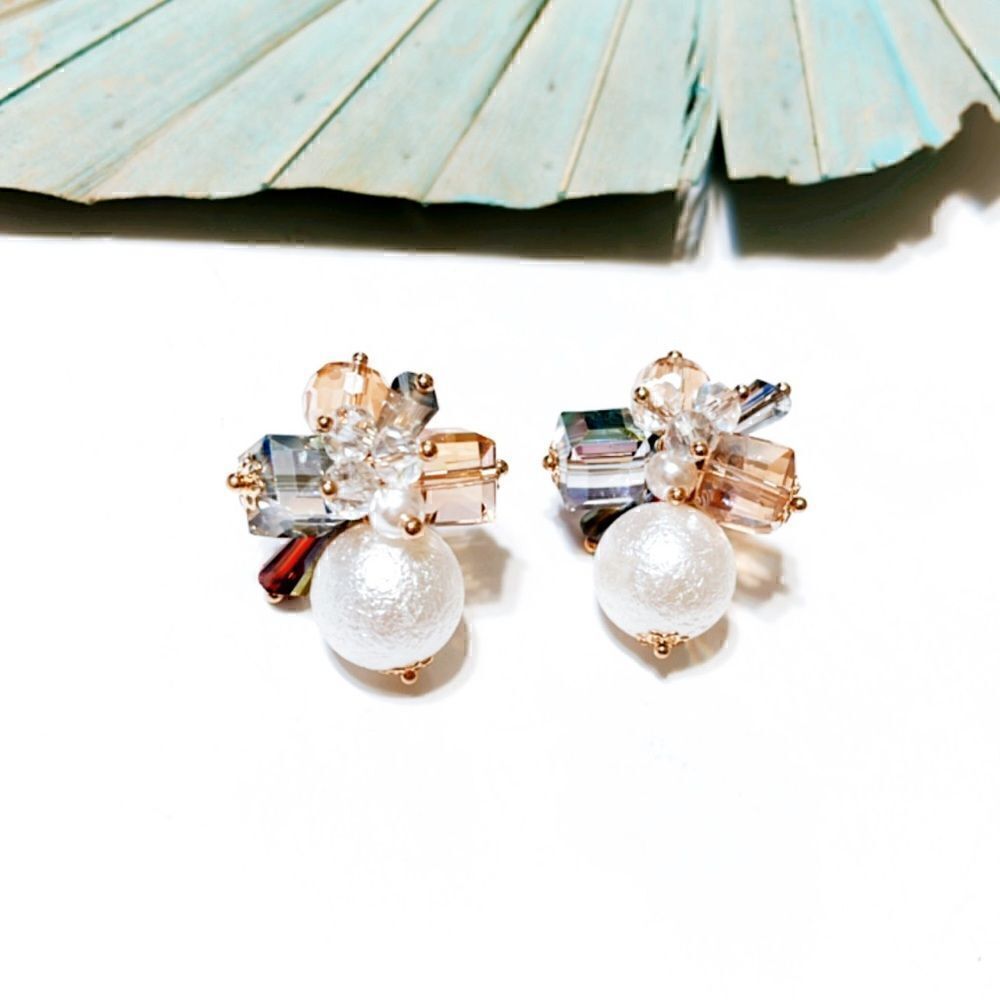 Flower statement earrings #26 - Picture 2 of 4